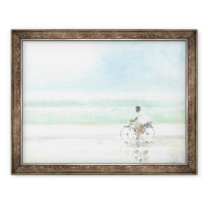 Tablou inramat - Lincoln Seligman - Baiat pe bicicleta I, 70 x 90 cm
