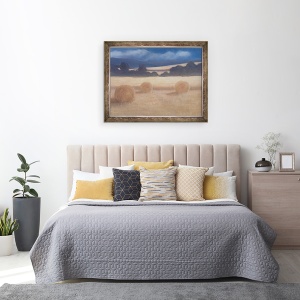 Tablou inramat - Lincoln Seligman - Doua baloturi de fan, 60 x 80 cm - Img 3