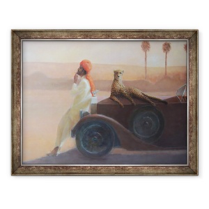 Tablou inramat - Lincoln Seligman - Ghepardul pe capota, 60 x 80 cm