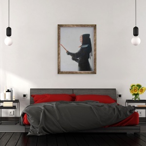 Tablou inramat - Lincoln Seligman - Luptator Kendo II, 60 x 80 cm - Img 3