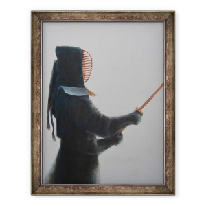 Tablou inramat - Lincoln Seligman - Luptator Kendo II, 70 x 90 cm