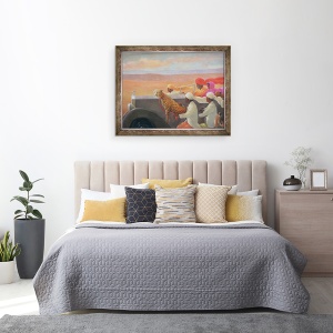 Tablou inramat - Lincoln Seligman - Petrecere de vanatoare, 60 x 80 cm - Img 3