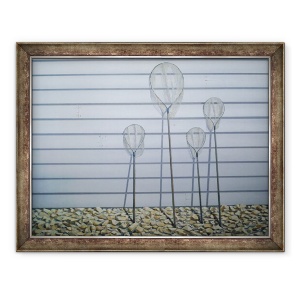 Tablou inramat - Lincoln Seligman - Plase de creveti, 60 x 80 cm