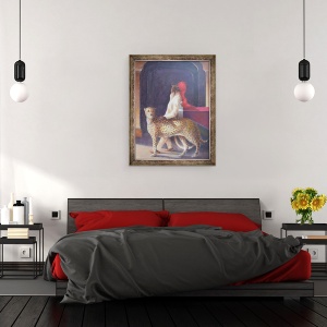 Tablou inramat - Lincoln Seligman - sofer + ghepard, 70 x 90 cm - Img 3