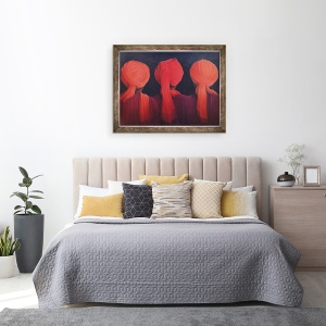 Tablou inramat - Lincoln Seligman - Triptic turban, 70 x 90 cm - Img 3