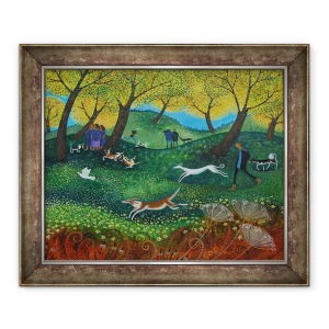 Tablou inramat - Lisa Graa Jensen - Pals Doggie, 2012, 50 x 60 cm