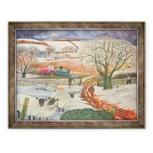 Tablou inramat - Lisa Graa Jensen - Woolies de iarna, 60 x 80 cm