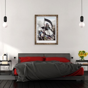 Tablou inramat - Louis Dupre - In Calatorie la Atena si Constantinopol, 70 x 90 cm - Img 3