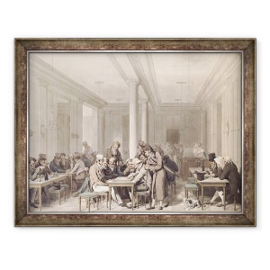 Tablou inramat - Louis Leopold Boilly - Interiorul unei cafenele pariziene, 70 x 90 cm