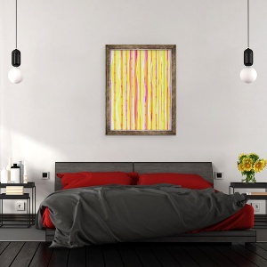 Tablou inramat - Louisa Hereford - Linii ondulate, 70 x 90 cm - Img 3