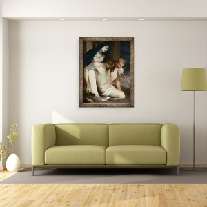 Tablou inramat - Lubin Baugin - Plangerile lui Hristos, 70 x 90 cm - Img 2