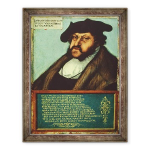 Tablou inramat - Lucas Cranach the Elder - Portretul lui Ioan I 1468-1532 Cel Statornic, Elector Din Saxonia, 70 x 90 cm