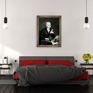 Tablou inramat - Ludwig Guttenbrunn - Joseph Haydn 1732-1809 c.1770 ulei pe panza, 70 x 90 cm - Img 3