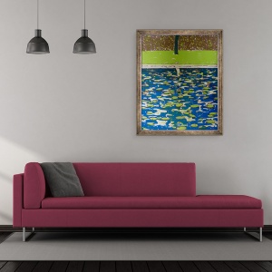 Tablou inramat - Luke Elwes - Pool, 70 x 85 cm - Img 2