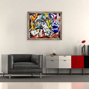 Tablou inramat - Lyubov Sergeevna Popova - Subiect de la un magazin de vopsitorie, 70 x 85 cm - Img 2