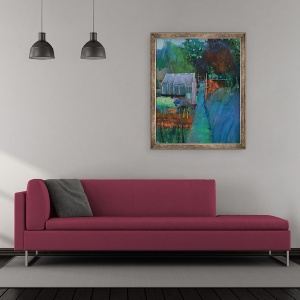 Tablou inramat - Marco Cazzulini - Alocarea, 70 x 85 cm - Img 2