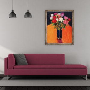 Tablou inramat - Marco Cazzulini - trandafiri, 50 x 60 cm - Img 2