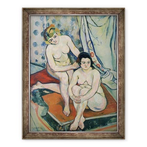 Tablou inramat - Marie Clementine Valadon - Cei doi scaldatori, 60 x 80 cm