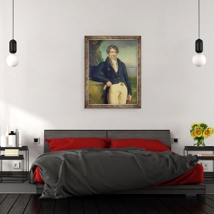 Tablou inramat - Marie Nicolas Ponce-Camus - Portretul Zoologului si Paleontologului francez, 60 x 80 cm - Img 3