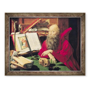 Tablou inramat - Marinus van Reymerswaele - Sfantul Ierome I, 70 x 90 cm