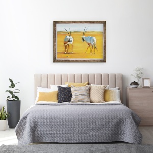 Tablou inramat - Mark Adlington - Cercul Arabian Oryx, 60 x 80 cm - Img 3
