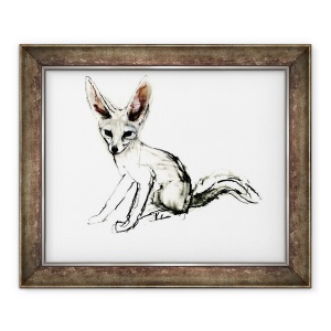 Tablou inramat - Mark Adlington - Foxy Fox de nisip, 70 x 85 cm