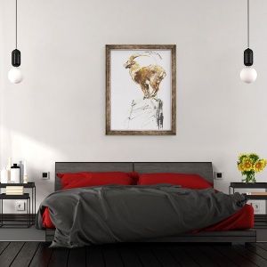 Tablou inramat - Mark Adlington - Stambecco dOro, 60 x 80 cm - Img 3