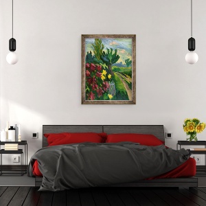 Tablou inramat - Marta Martonfi-Benke - De-a lungul drumului, 60 x 80 cm - Img 3