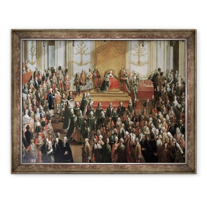 Tablou inramat - Martin II Mytens - Maria Tereza la investitura Ordinului Sfantului stefan, 60 x 80 cm