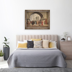 Tablou inramat - Martinus Rorbye - inchisoarea Copenhaga, 60 x 80 cm - Img 3