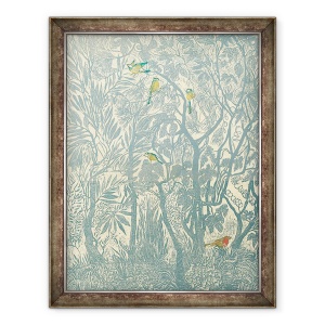 Tablou inramat - Mary Kuper - Bird uitam de la fereastra bucatariei, robin, 70 x 90 cm