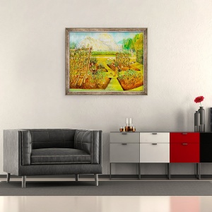 Tablou inramat - Mary Kuper - Gradinari, 50 x 60 cm - Img 2