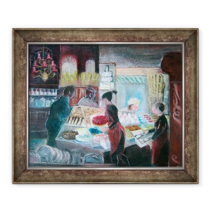 Tablou inramat - Mary Kuper - Maison Pechon, 50 x 60 cm