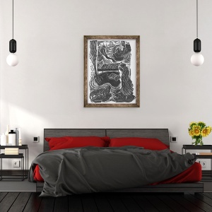 Tablou inramat - Mary Kuper - Potopul, 60 x 80 cm - Img 3