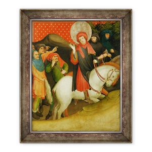 Tablou inramat - Master Francke - Luarea in joc a Sfantului Thomas, panou de la Altarul Sfantul Thomas de la Biserica Sfantul Ioan, Hamburg, 50 x 60 cm