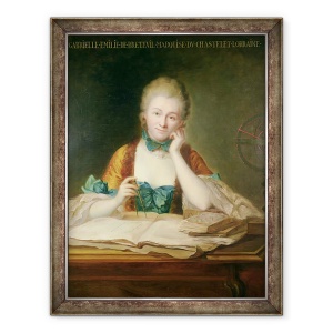 Tablou inramat - Maurice Quentin de la Tour - Madame du Chatelet-Lomont, 60 x 80 cm