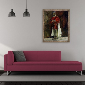 Tablou inramat - Max Slevogt - Francisco DAndrade 1859-1921 ca Don Giovanni, 50 x 60 cm - Img 2