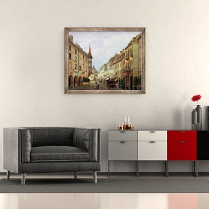 Tablou inramat - Michel Hertrich - Arcadele, Grand Rue, Colmar, 70 x 85 cm - Img 2