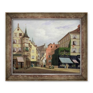 Tablou inramat - Michel Hertrich - Maison Mathieu, Grand-Rue, Colmar, 50 x 60 cm
