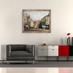Tablou inramat - Michel Hertrich - Maison Mathieu, Grand-Rue, Colmar, 50 x 60 cm - Img 2