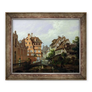 Tablou inramat - Michel Hertrich - Rue des Tanneurs, Colmar, 50 x 60 cm
