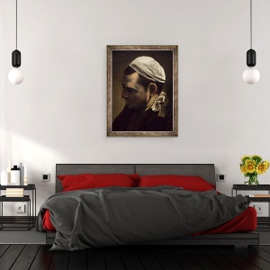Tablou inramat - Michelangelo Merisi da Caravaggio - Cina de la Emmaus, detaliu VII, 60 x 80 cm - Img 3