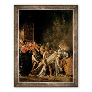 Tablou inramat - Michelangelo Merisi da Caravaggio - Invierea lui Lazar I, 70 x 90 cm