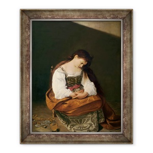 Tablou inramat - Michelangelo Merisi da Caravaggio - Maria Magdalena penitenta, 50 x 60 cm
