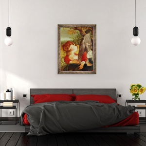 Tablou inramat - Michelangelo Merisi da Caravaggio - Odihneste-te in zborul spre Egipt, 60 x 80 cm - Img 3