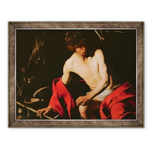 Tablou inramat - Michelangelo Merisi da Caravaggio - Sfantul Ioan Botezatorul, 60 x 80 cm