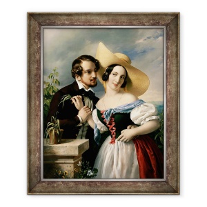 Tablou inramat - Miklos Barabas - Dalliance, 50 x 60 cm