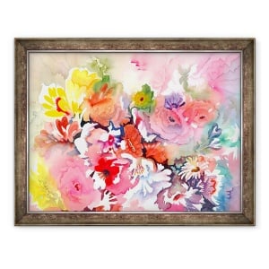 Tablou inramat - Neela Pushparaj - Flori nesfarsite, 60 x 80 cm