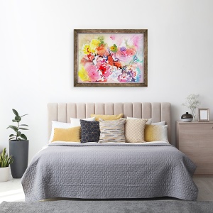 Tablou inramat - Neela Pushparaj - Flori nesfarsite, 60 x 80 cm - Img 3