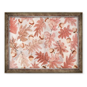 Tablou inramat - Neela Pushparaj - Frunze de stejar si ghinde, 60 x 80 cm